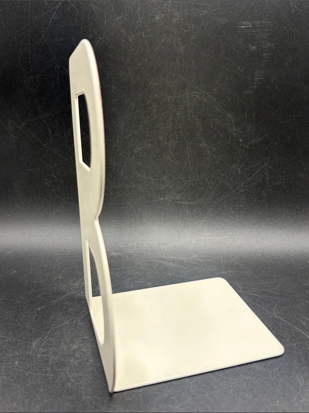 IKEA Billy Letter B Bookend Slanted Metal White Tone Minimalist Shelf Decor